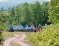 Tábor poblíž Nezabudic.