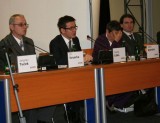 Na tiskové konferenci k evropské Konferenci o mládeži (zleva ředitel NIDM Jiří Veverka, ministr školství Ondřej Liška, generální ředitelka DG 