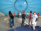 Tábor Krásensko - uvnitř balónu
