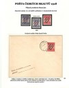 Pošta českých skautů 1918 - přítisk Příjezd prezidenta Masaryka (list z odcizeného alba)