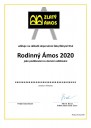 Rodinný Zlatý Ámos 2020 - diplom 